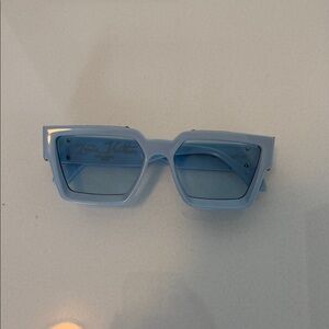 Prada Light Blue Embellished Sunglasses